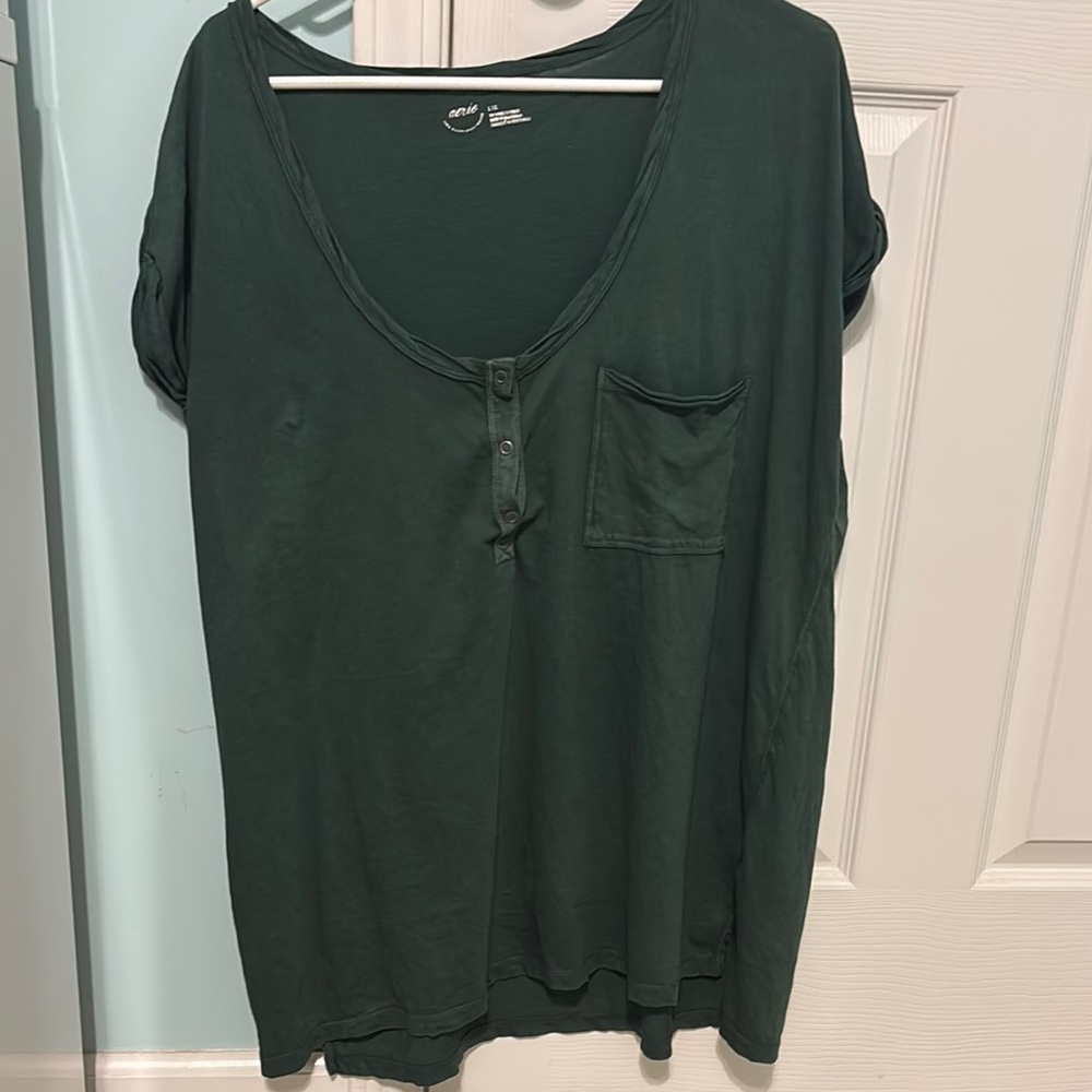 Aerie Oversized Henley Tee